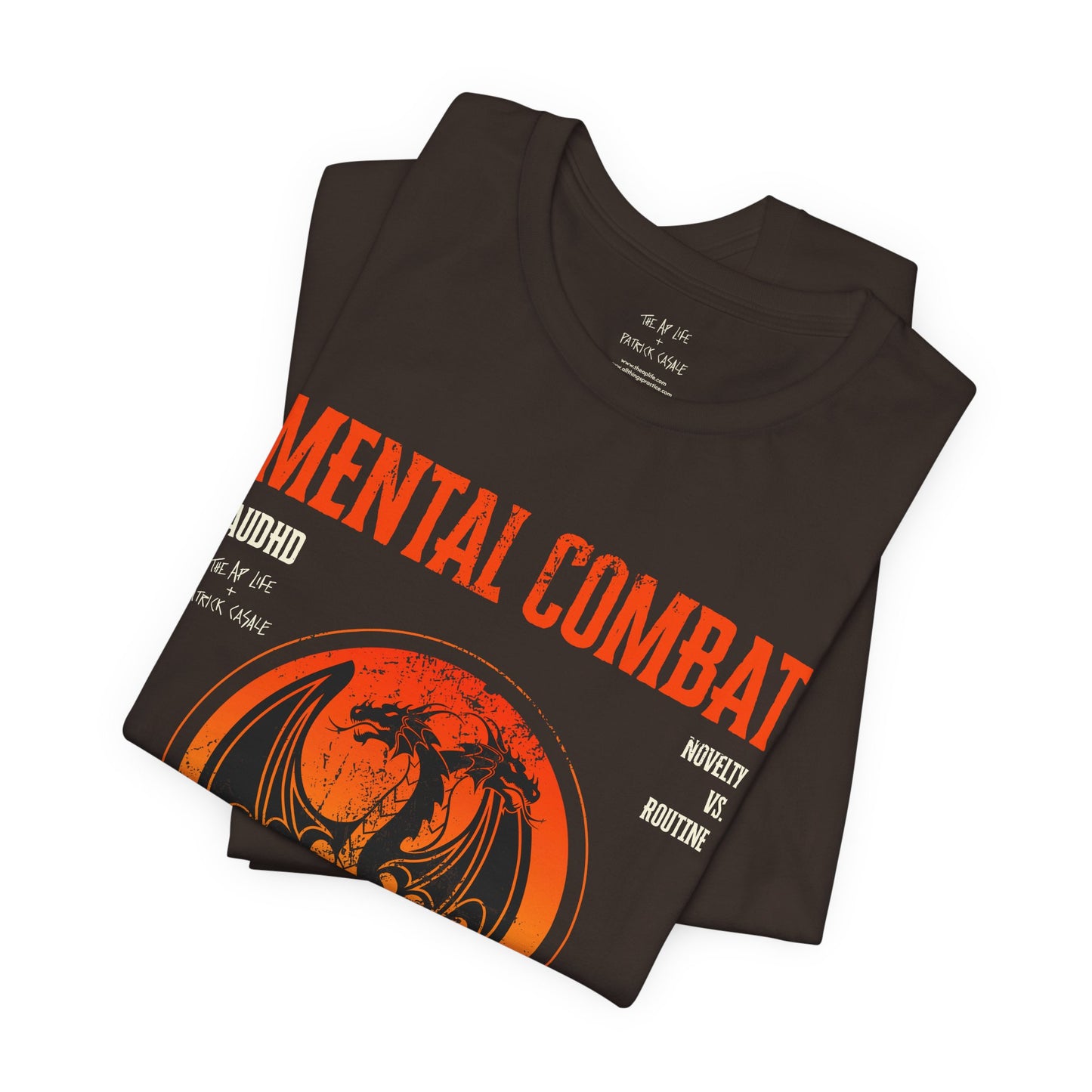 Mental Combat AuDHD Burnout - Adult Unisex Jersey Tee (Ships Internationally)