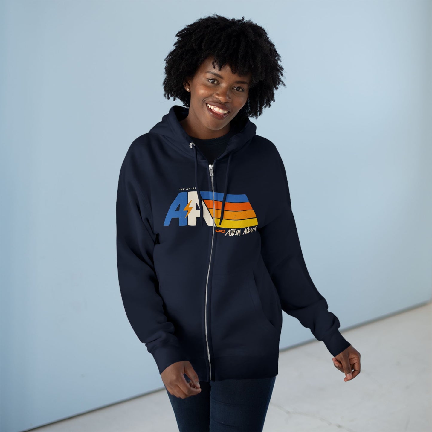Autism Advocate - Adult Unisex Zip-Up Hoodie