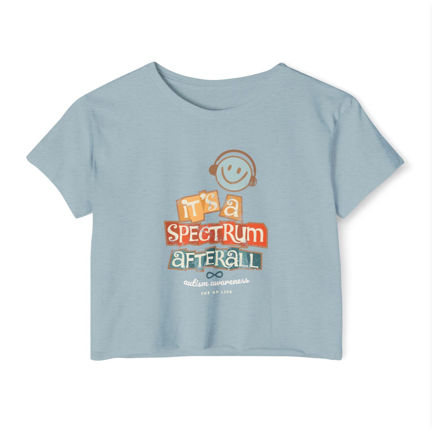 Spectrum After All Festival Crop Top, Summer Wardrobe, Music Concerts, Beach Days, Gift for Her, Casual Style