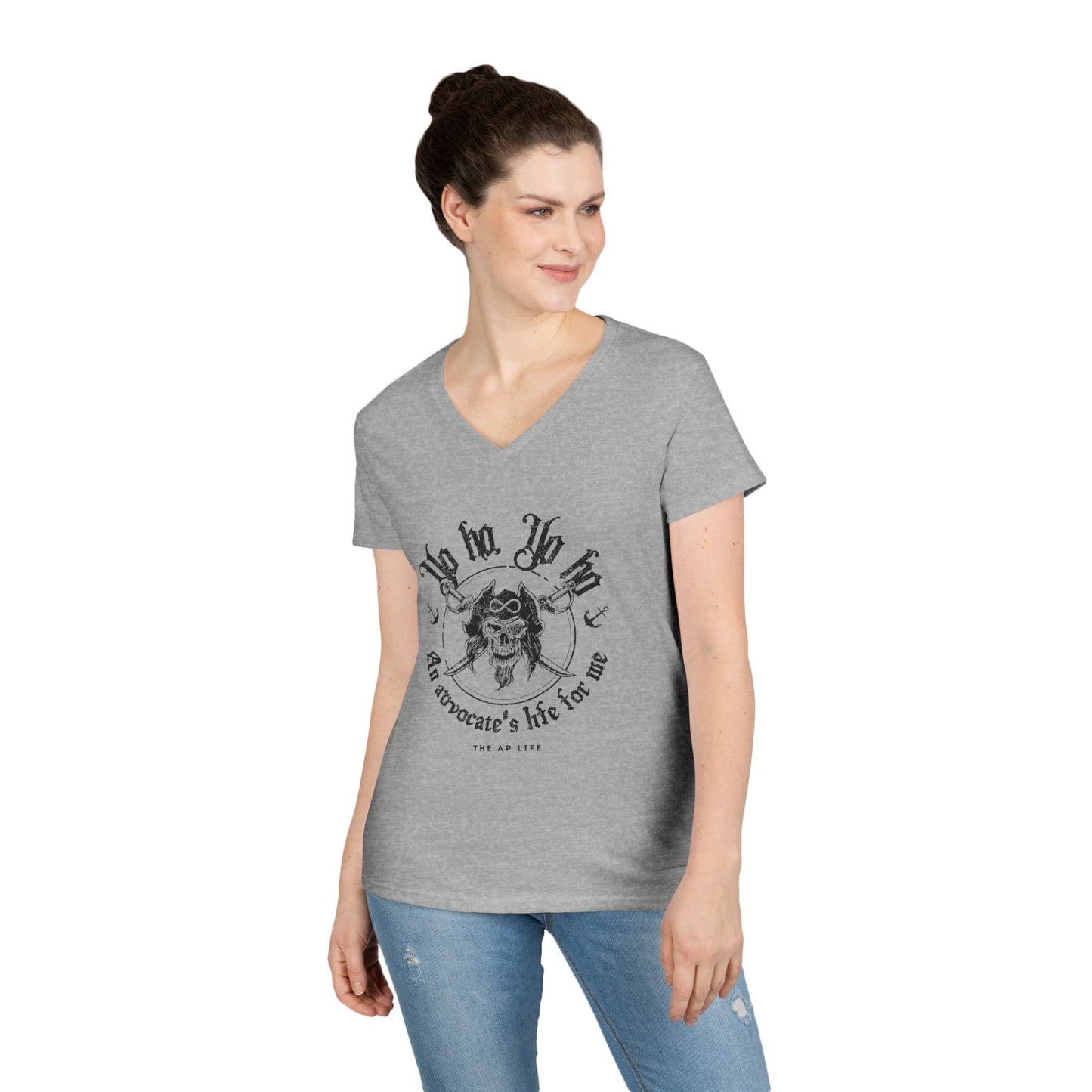 An Advocate's Life for Me - Pirates - Women's V-Neck T-Shirt