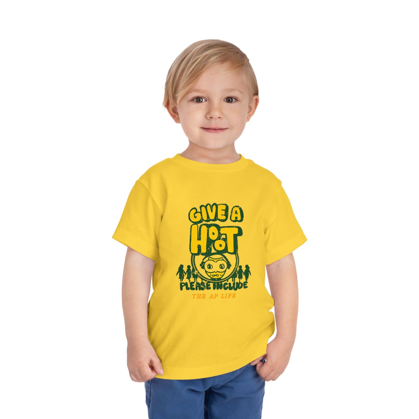 Give A Hoot - Just Include - Retro PSA Style - Toddler Unisex Tee
