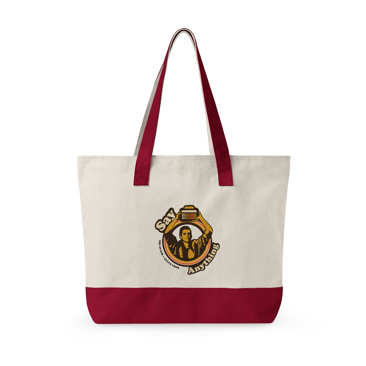 Say Anything - AAC - Lilly's Voice + The AP Life Collab - Zippered Canvas Tote