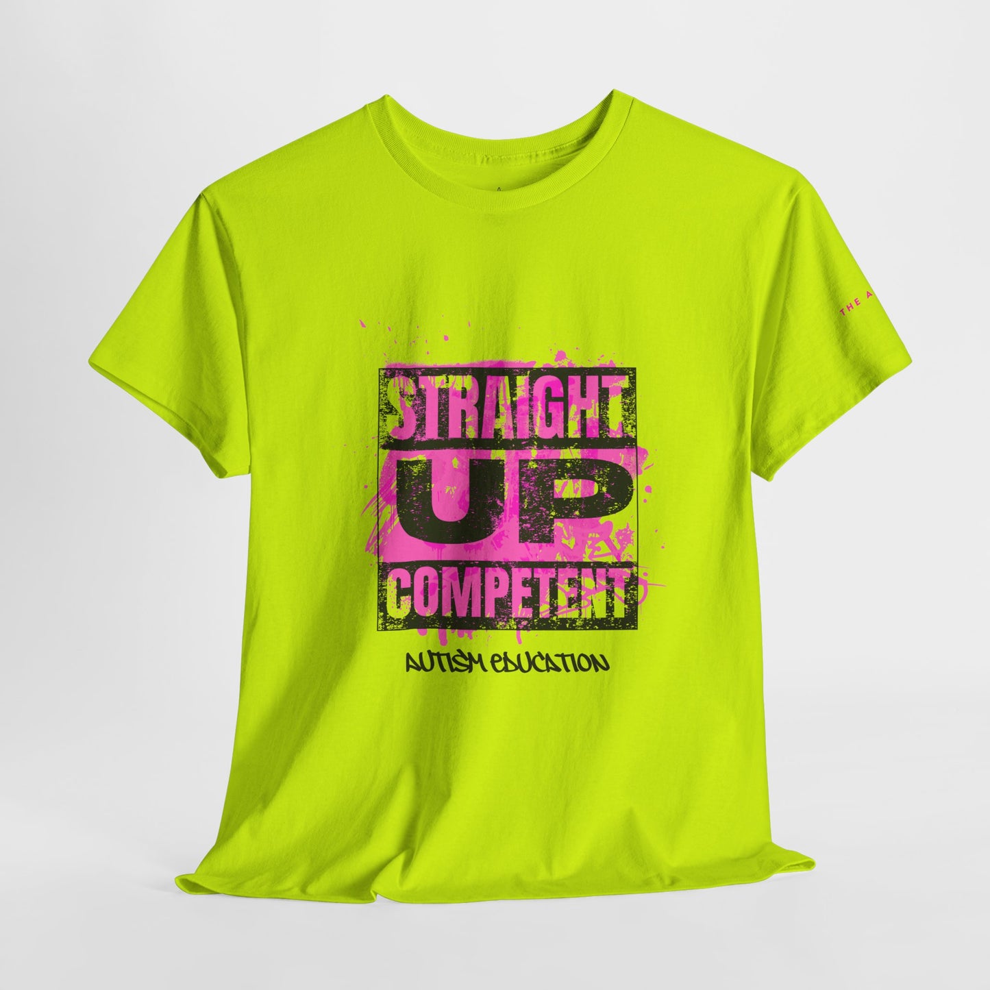 Straight Up Competent Autism Education - Adult Unisex Cotton Tee