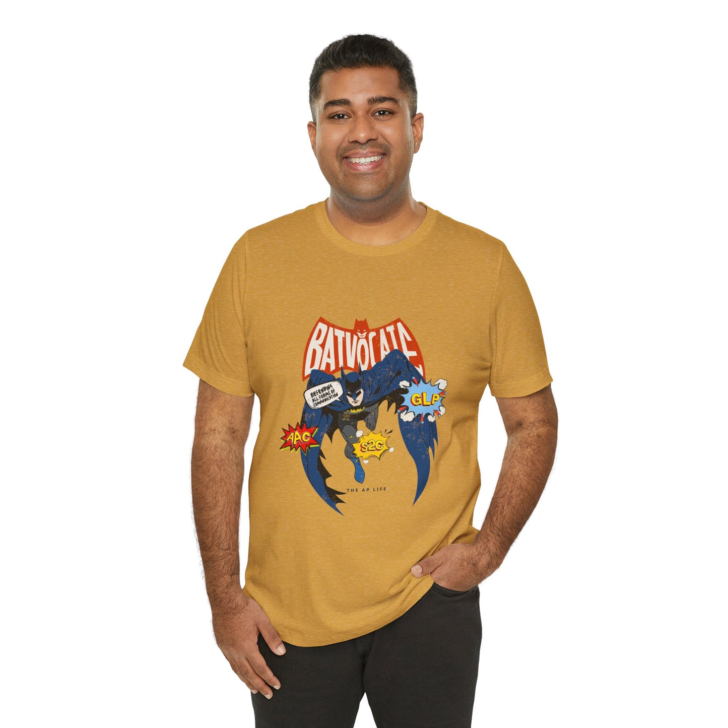 Batvocate - Defending All Forms of Communication - AAC - GLP - S2C - Adult Unisex Jersey Tee
