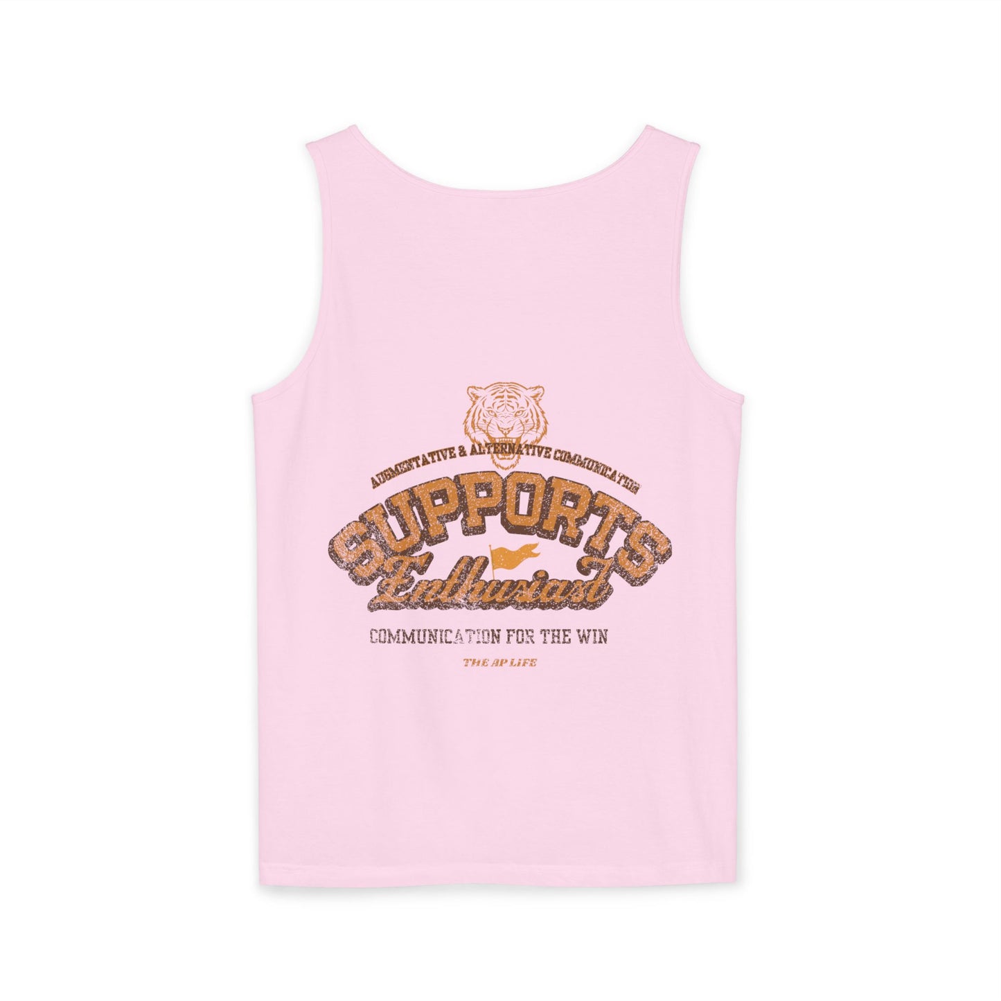 AAC Supports Team Enthusiast - Communication for the Win - Adult Unisex Tank Top
