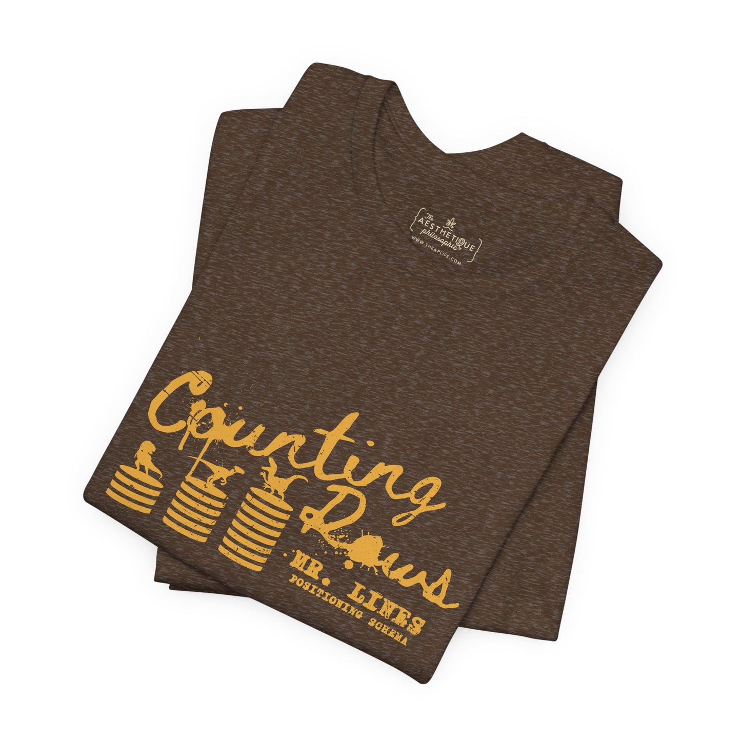 Counting Rows (Mr. Lines & Positioning Schema) - Adult Unisex Jersey Tee