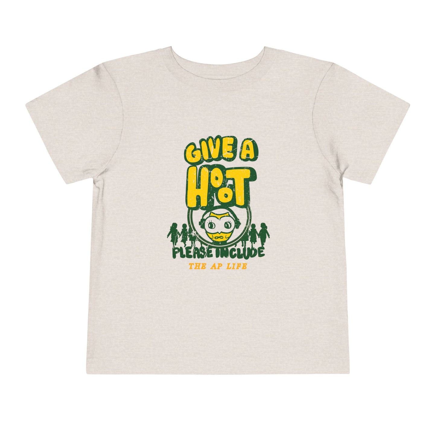 Give A Hoot - Just Include - Retro PSA Style - Toddler Unisex Tee