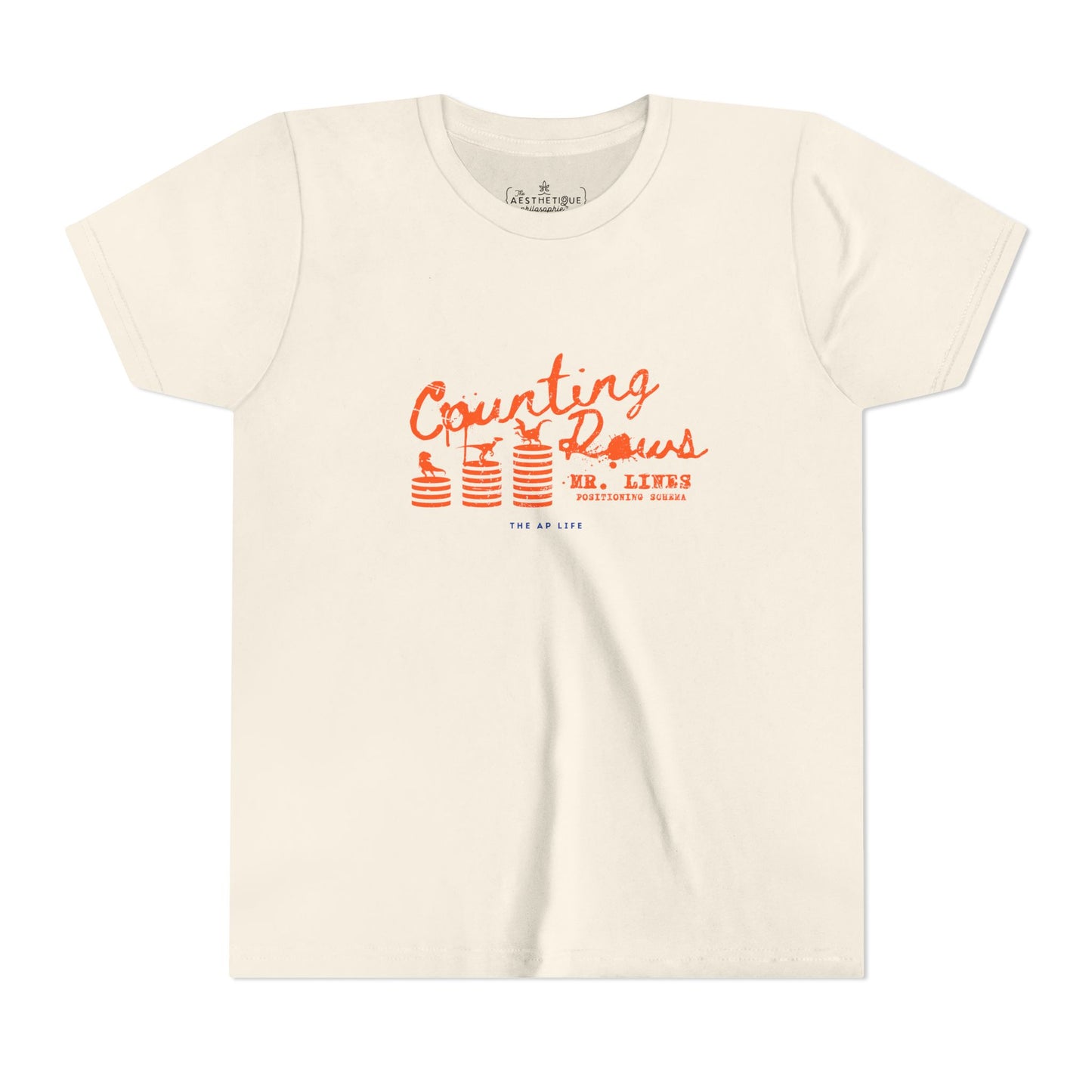 Counting Rows (Mr. Lines & Positioning Schema) - Youth Unisex Jersey Tee