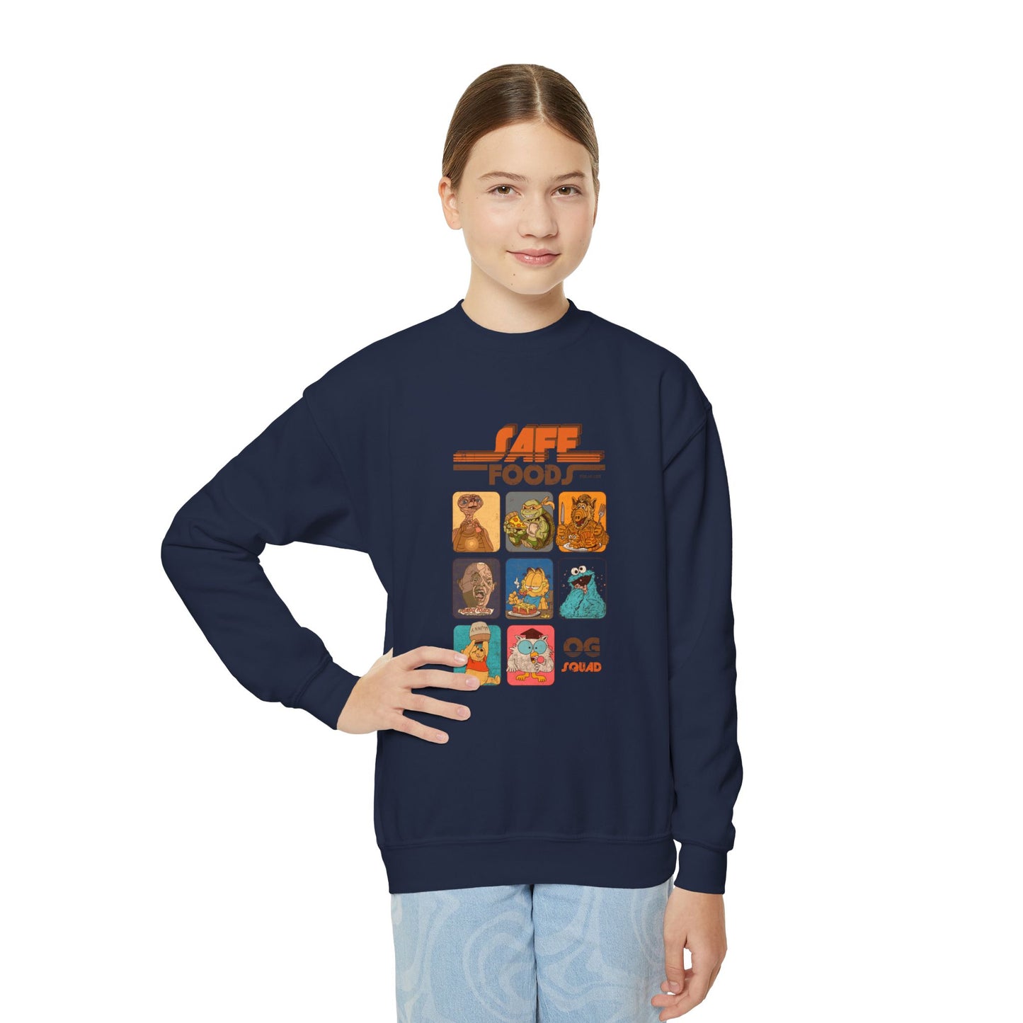 Safe Foods - OG Squad - Youth Unisex Crewneck Sweatshirt