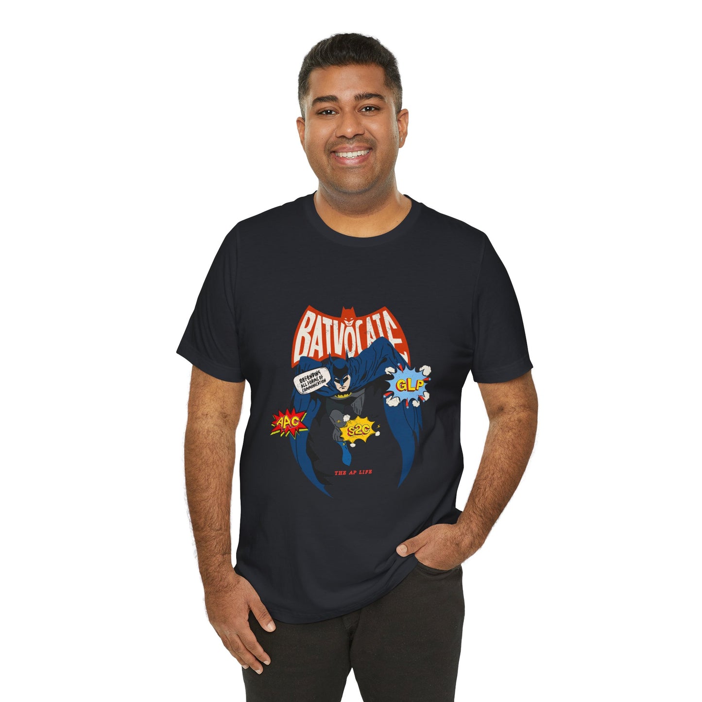 Batvocate - Defending All Forms of Communication - AAC - GLP - S2C - Adult Unisex Jersey Tee