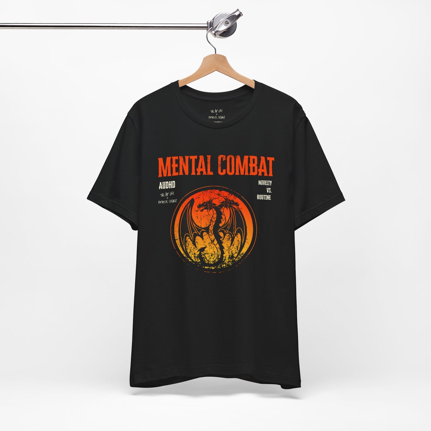 Mental Combat AuDHD Burnout - Adult Unisex Jersey Tee (Ships Internationally)