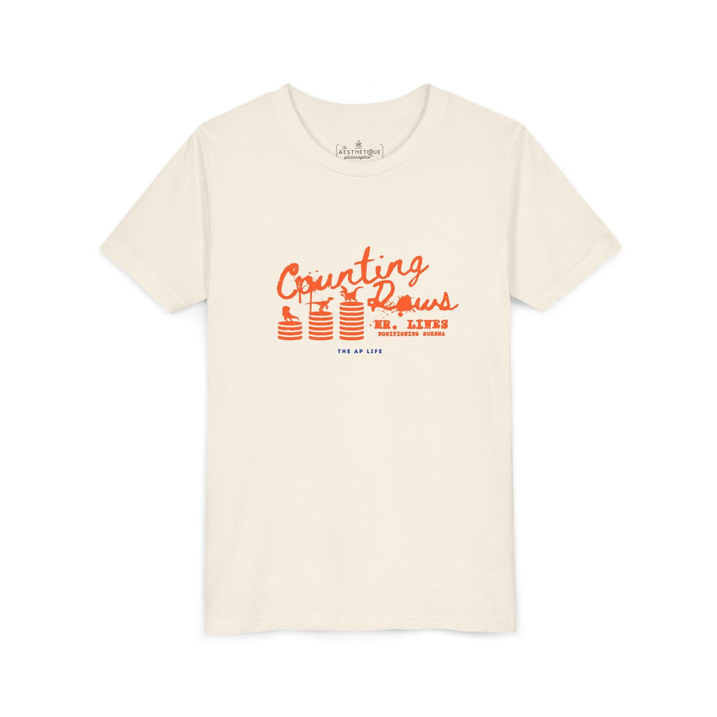 Counting Rows (Mr. Lines & Positioning Schema) - Youth Unisex Jersey Tee