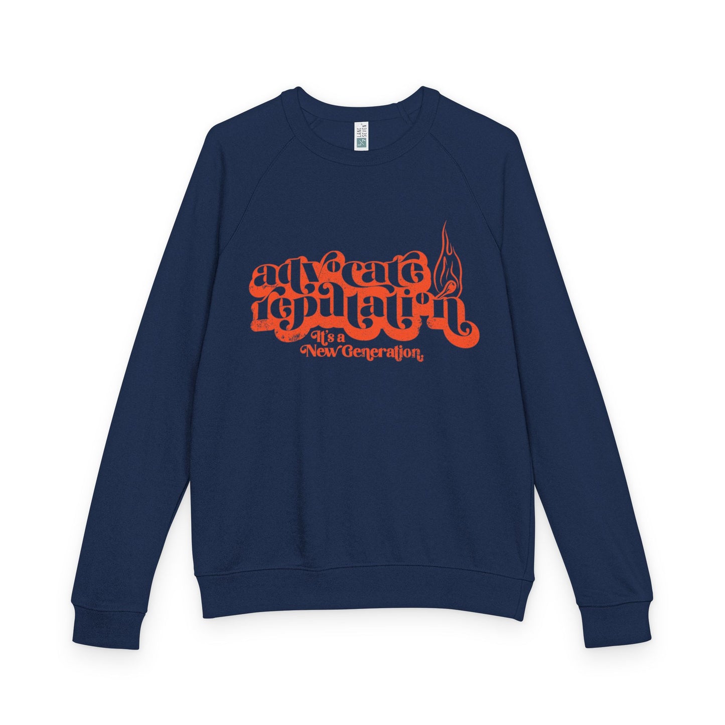 Advocate Reputation - It's a New Generation - Unisex French Terry Raglan Crewneck