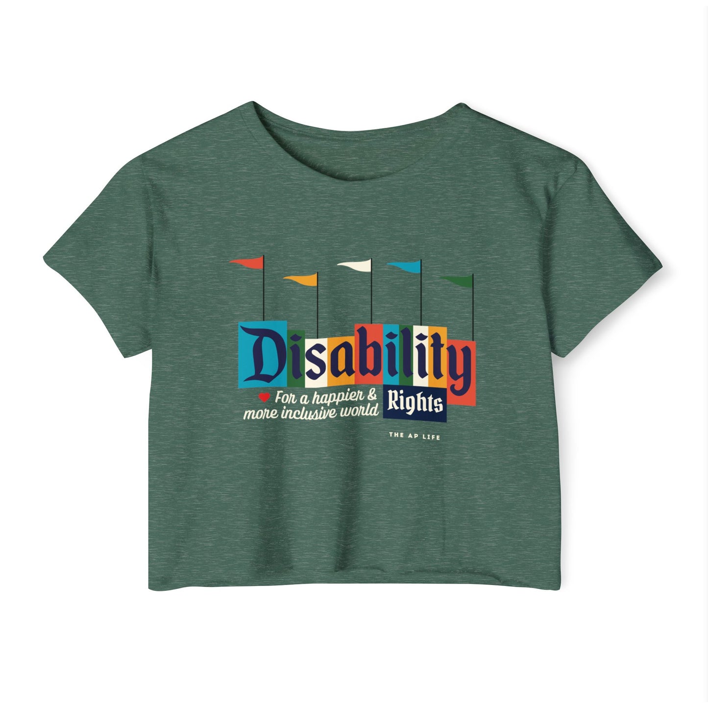 Disability Rights for a Happier & More Inclusive World - Women's Crop Top