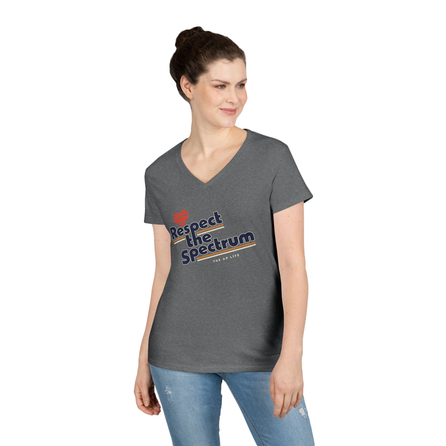 Respect the Spectrum - Women's V-Neck T-Shirt