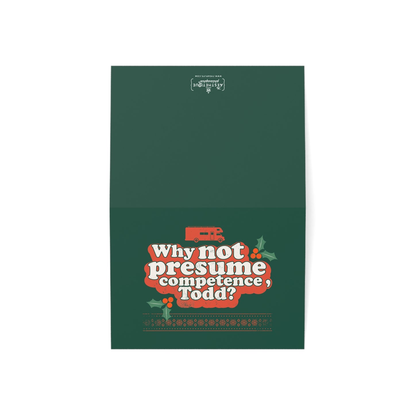 Why Not Presume Competence, Todd? I Don't Know, Margo! Neuro Affirming Seasonal Greeting Cards (10, 30, and 50pcs)