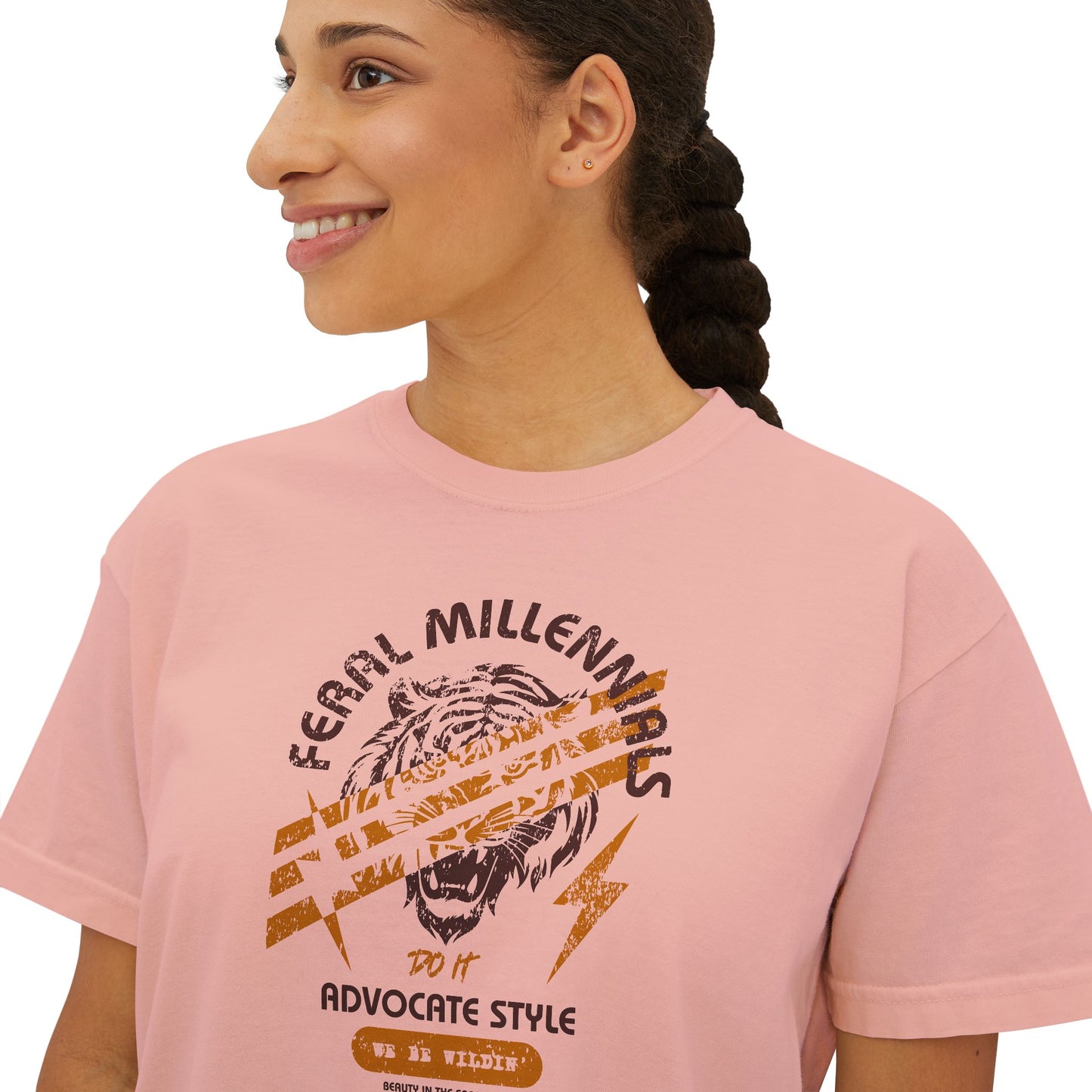 Feral Millennials Do It Advocate Style (We Be Wildin') - Women's Boxy Tee