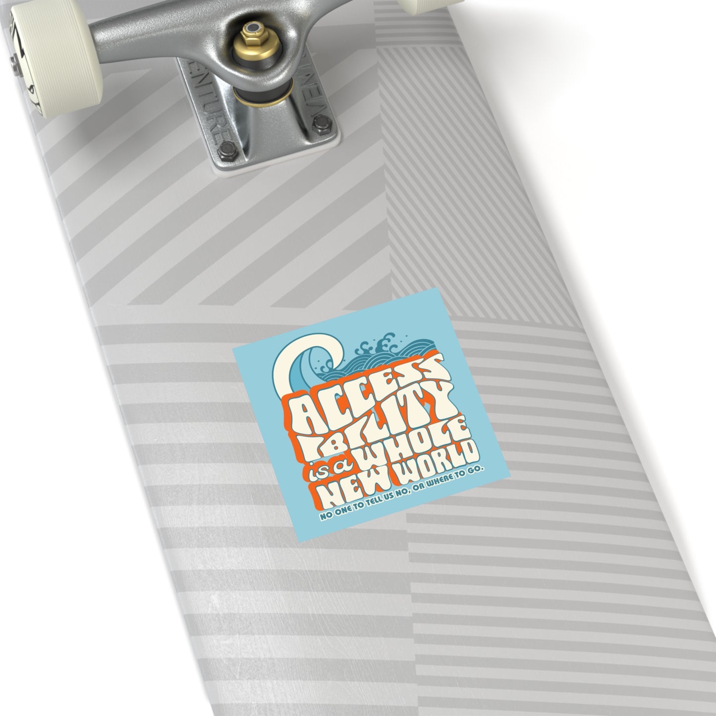Accessibility Is A Whole New World - Fundraiser Vinyl Sticker