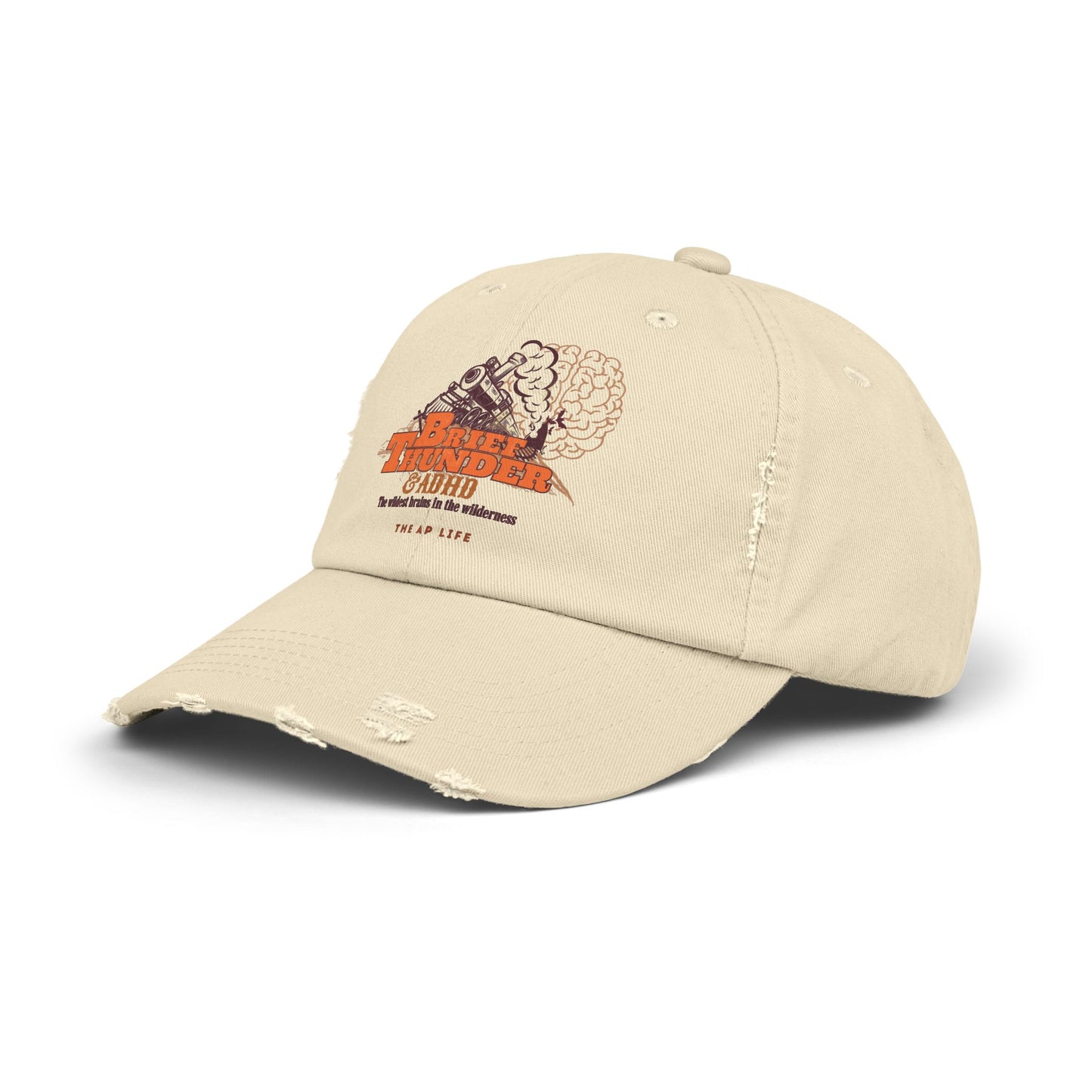 The Wildest Brains in the Wilderness - ADHD - Adult Unisex Distressed Cap