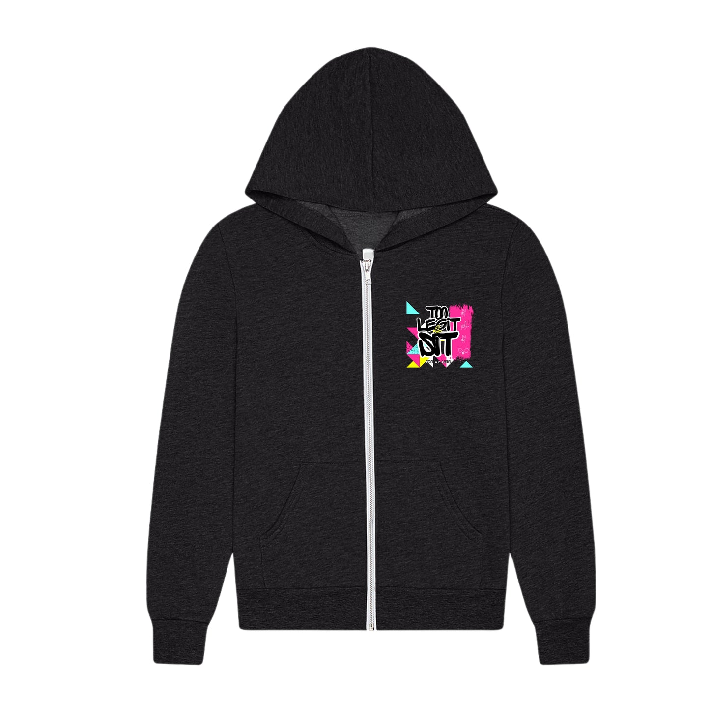 Too Legit to Sit ADHD/AuDHD/Autism Awareness - YOUTH Unisex Zip-Up Hoodie