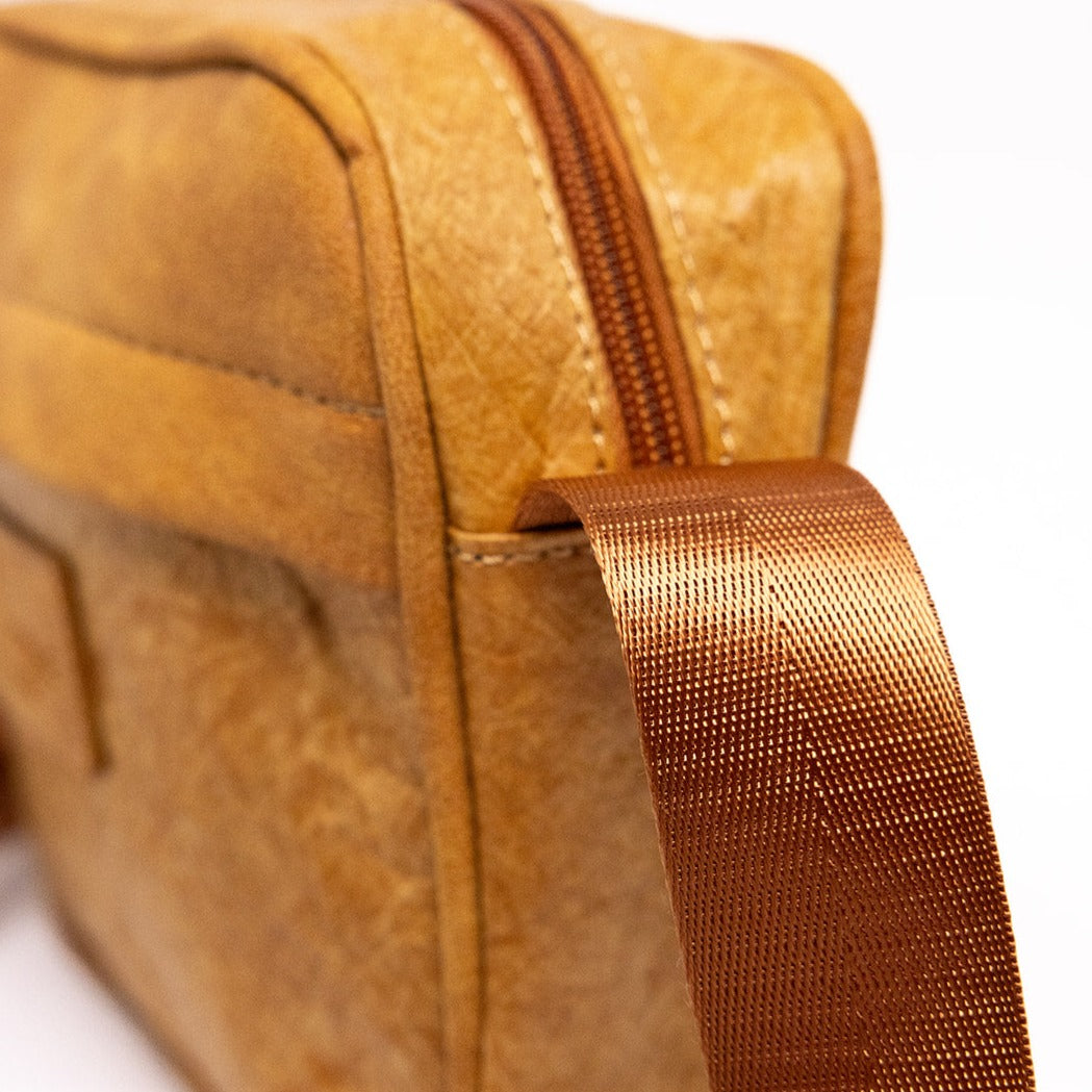 Vegan Leather & Tyvek Minimalist Crossbody