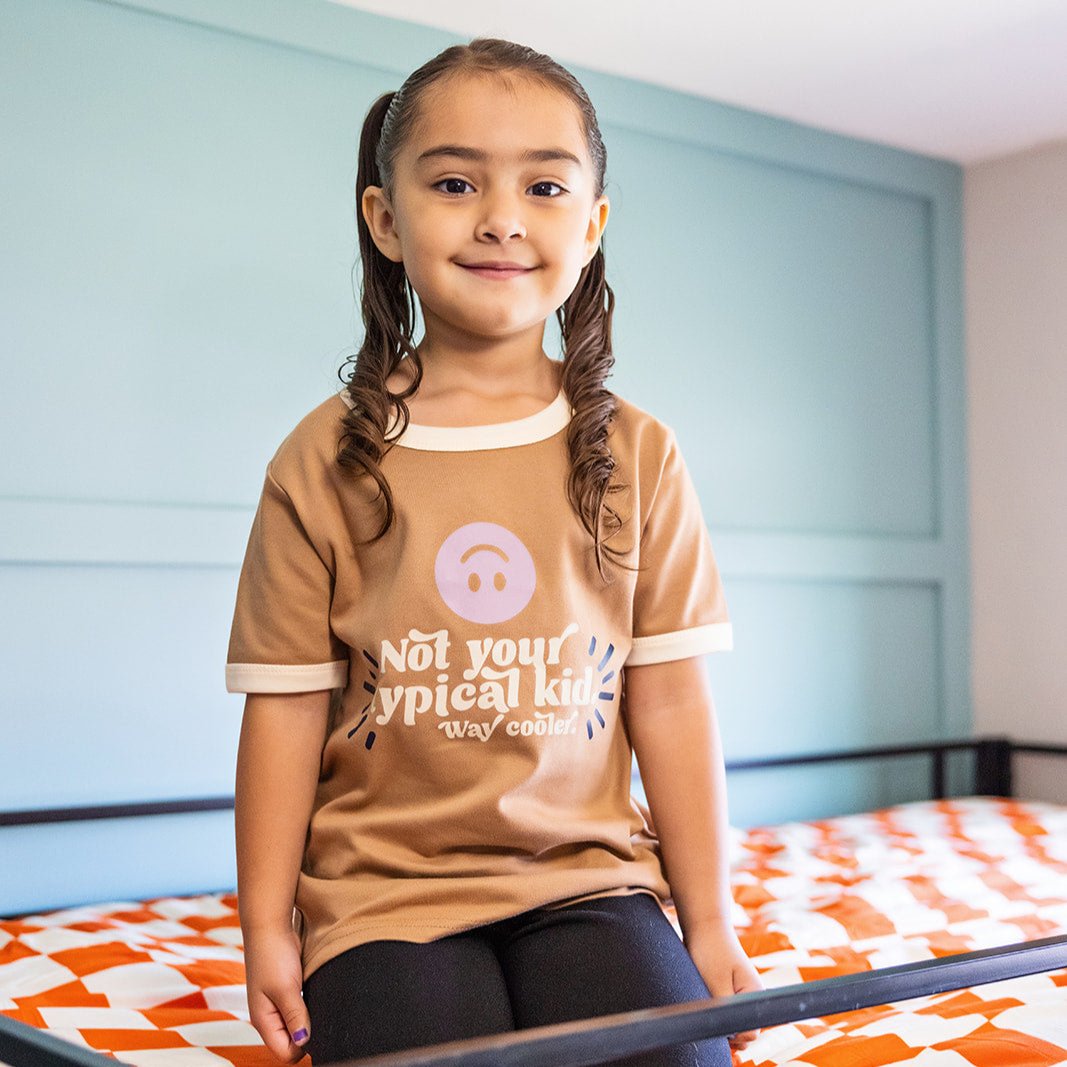Not Your Typical Kid. Way Cooler Kids Autism Advocacy Ringer Tee