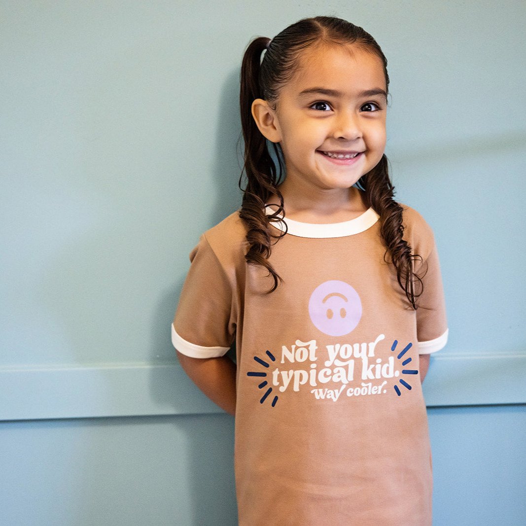 Not Your Typical Kid. Way Cooler Kids Autism Advocacy Ringer Tee