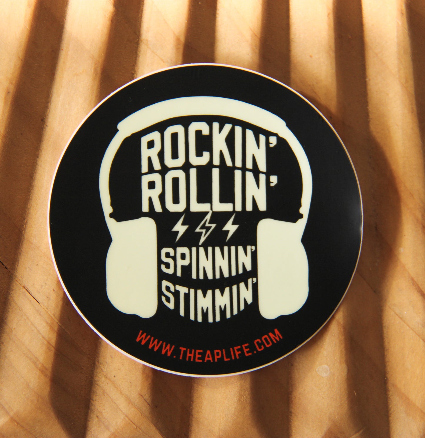 Rockin' Rollin' Spinnin' Stimmin' Circular Sticker