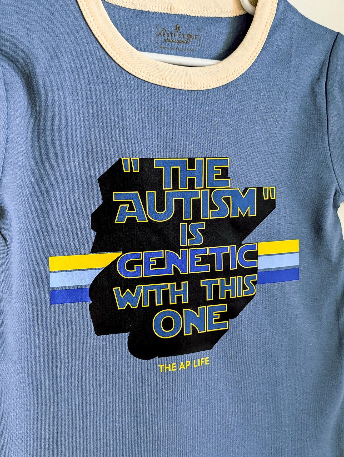 "The Autism" is Genetic with This One - Little Kids' Unisex Ringer Tee