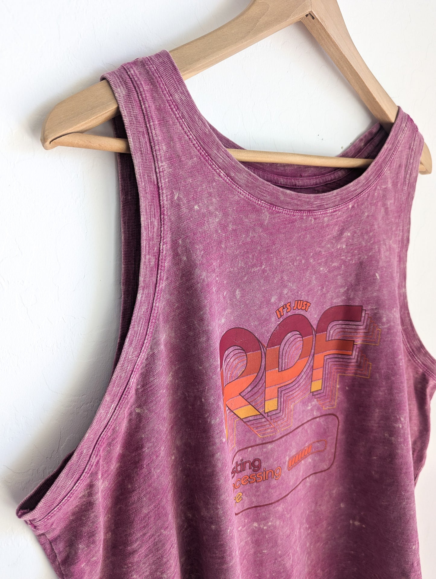 It's Just RPF - Resting Processing Face - Women's Stone-Washed Tank Top - Repurposed Rebels