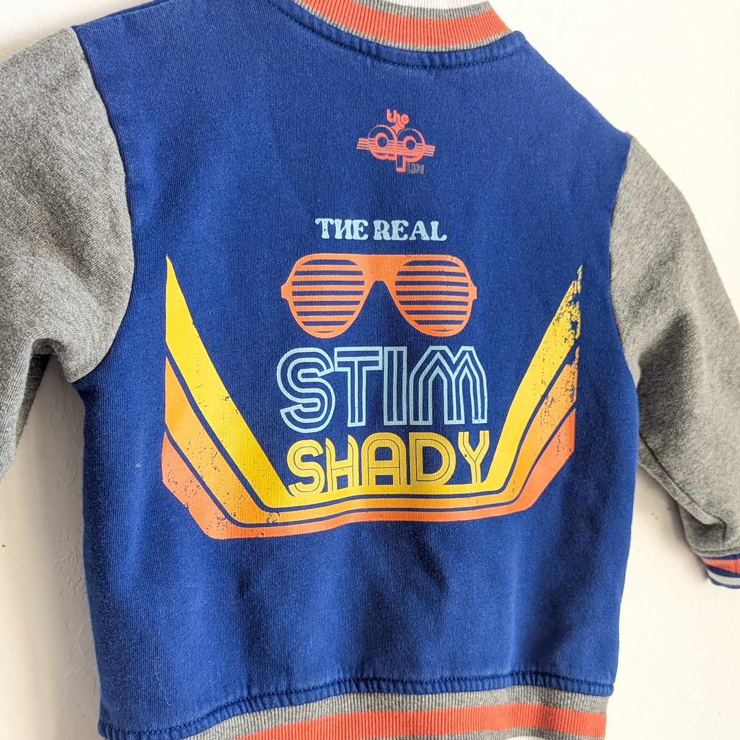 The Real Stim Shady - Toddler Boys' Varsity Style Hoodie (2-3T) - Repurposed Rebels