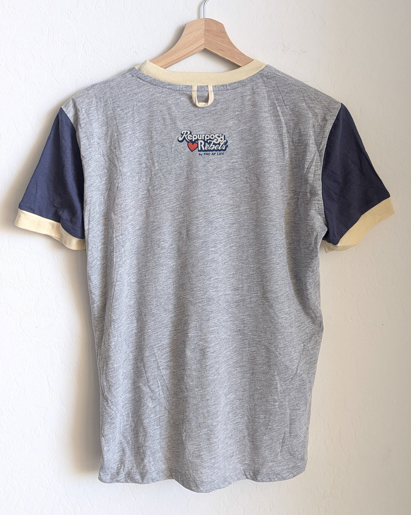 That's Sooo Neuro-Typical, Yo - Women's Colorblock Ringer Tee (L) - Repurposed Rebels
