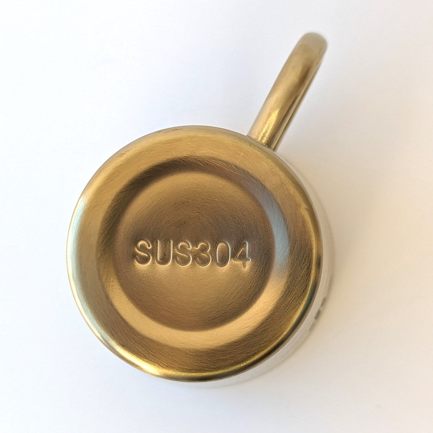 10oz Gold Insulated Stainless Steel Mug with Engraved Design