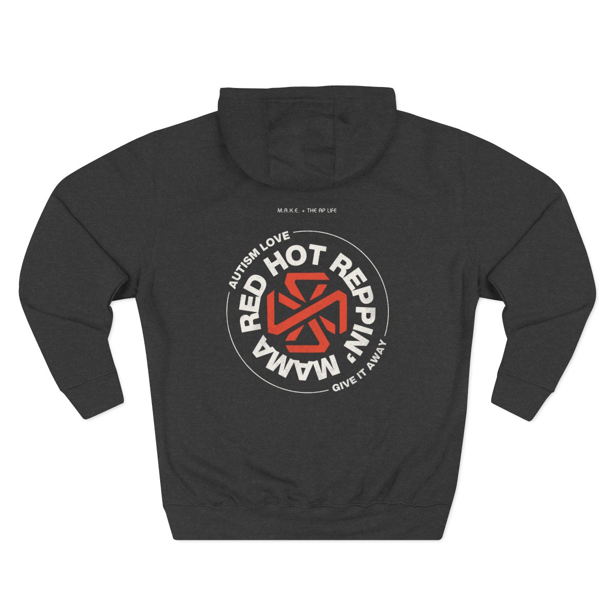Red Hot Reppin' Mama - Autism Love, Give it Away - Adult Unisex Hoodie