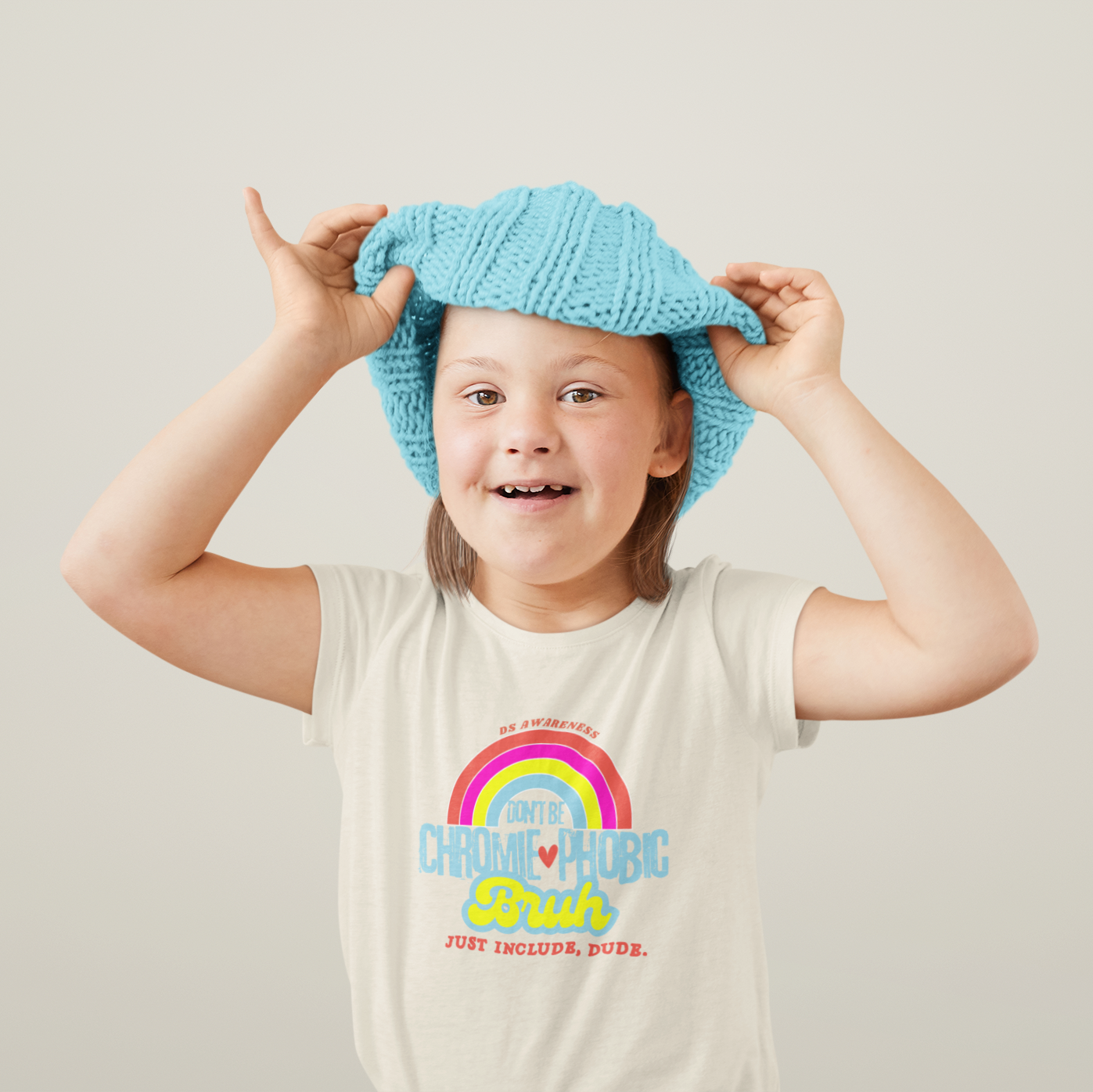 Don't Be Chromie-Phobic, Bruh. Just Include, Dude DS Awareness - Youth Short Sleeve Tee