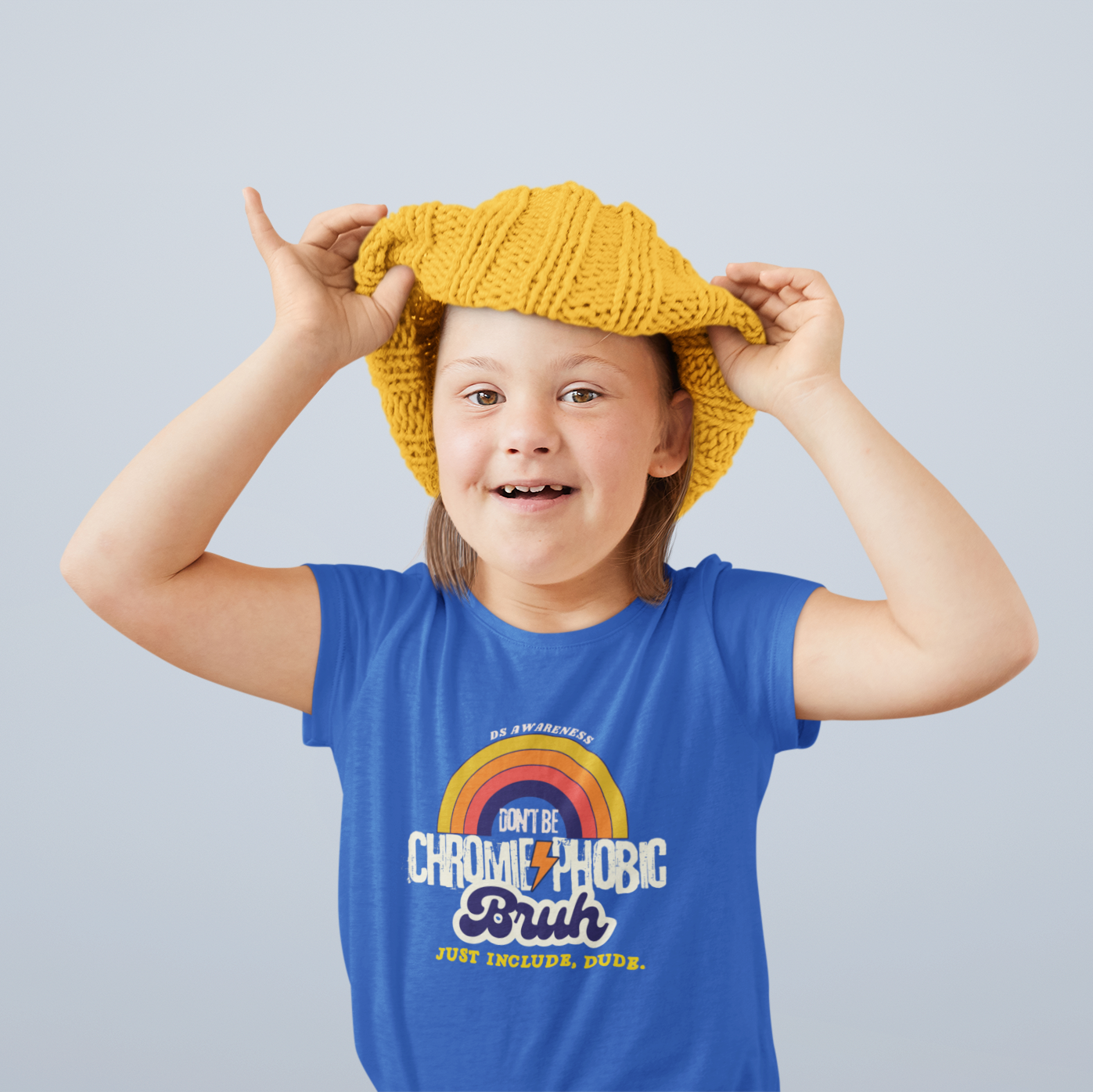 Don't Be Chromie-Phobic, Bruh. Just Include, Dude DS Awareness - Youth Short Sleeve Tee