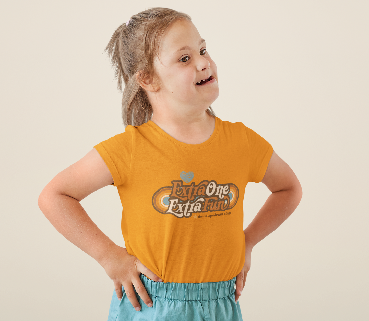Extra One, Extra Fun DS Awareness - Youth Short Sleeve Tee