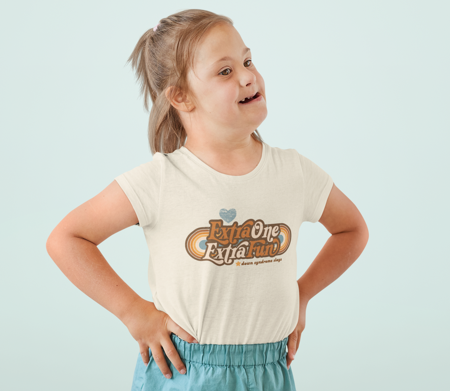 Extra One, Extra Fun DS Awareness - Youth Short Sleeve Tee
