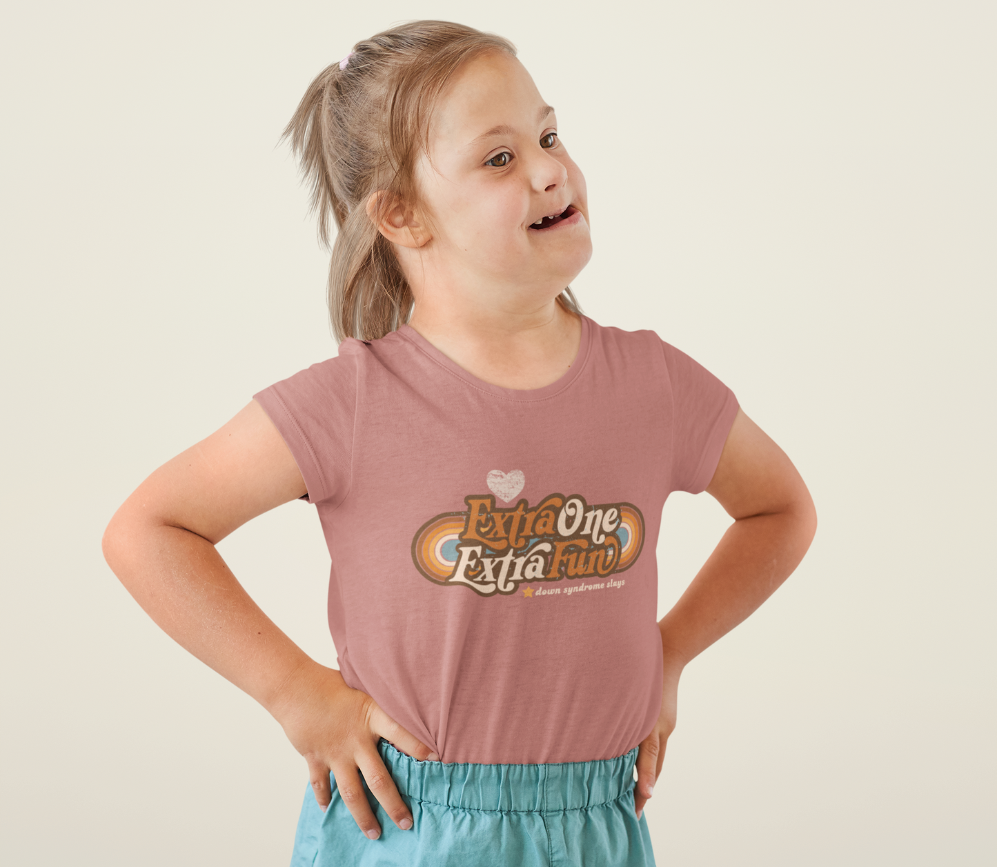 Extra One, Extra Fun DS Awareness - Youth Short Sleeve Tee