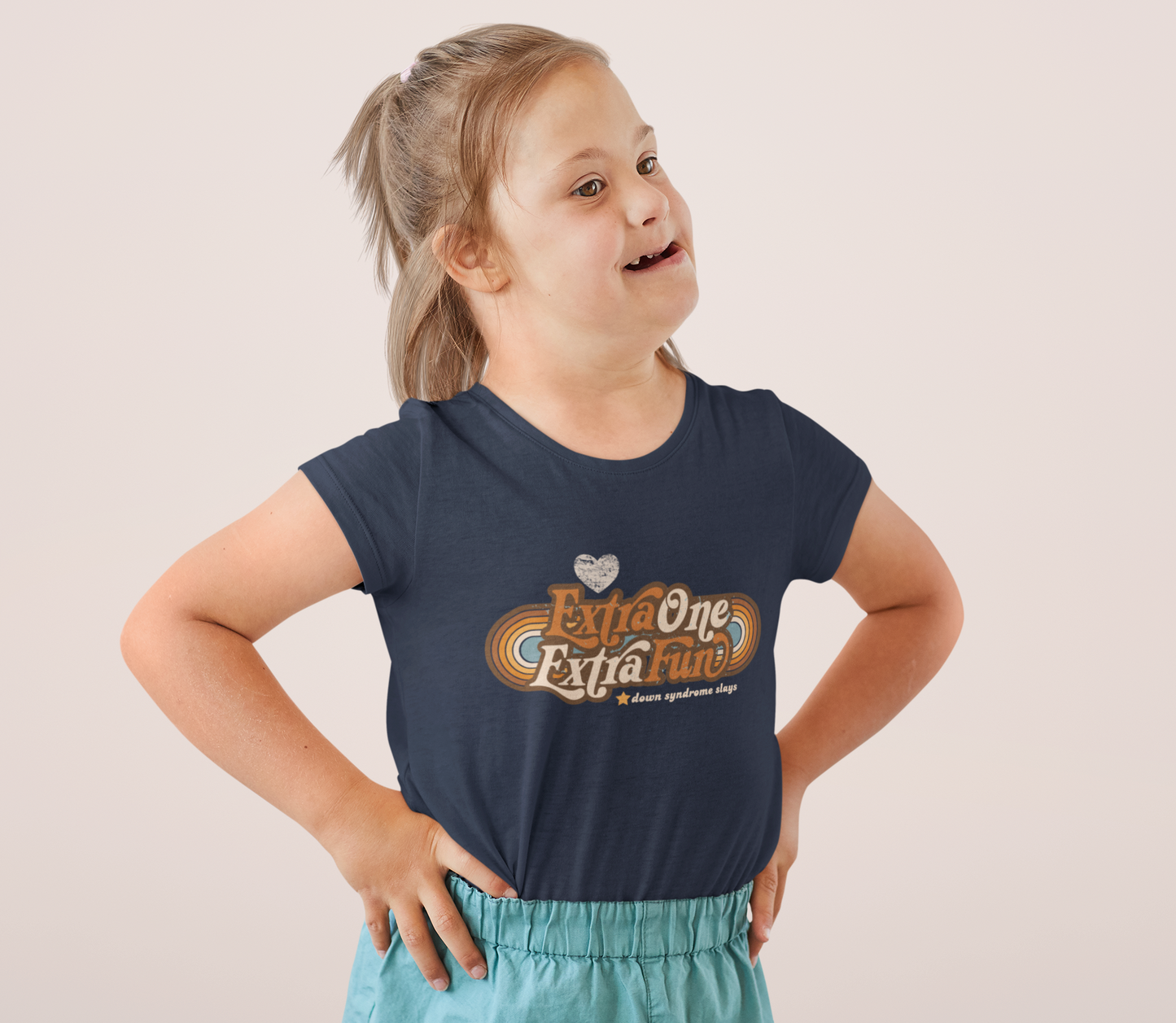 Extra One, Extra Fun DS Awareness - Youth Short Sleeve Tee