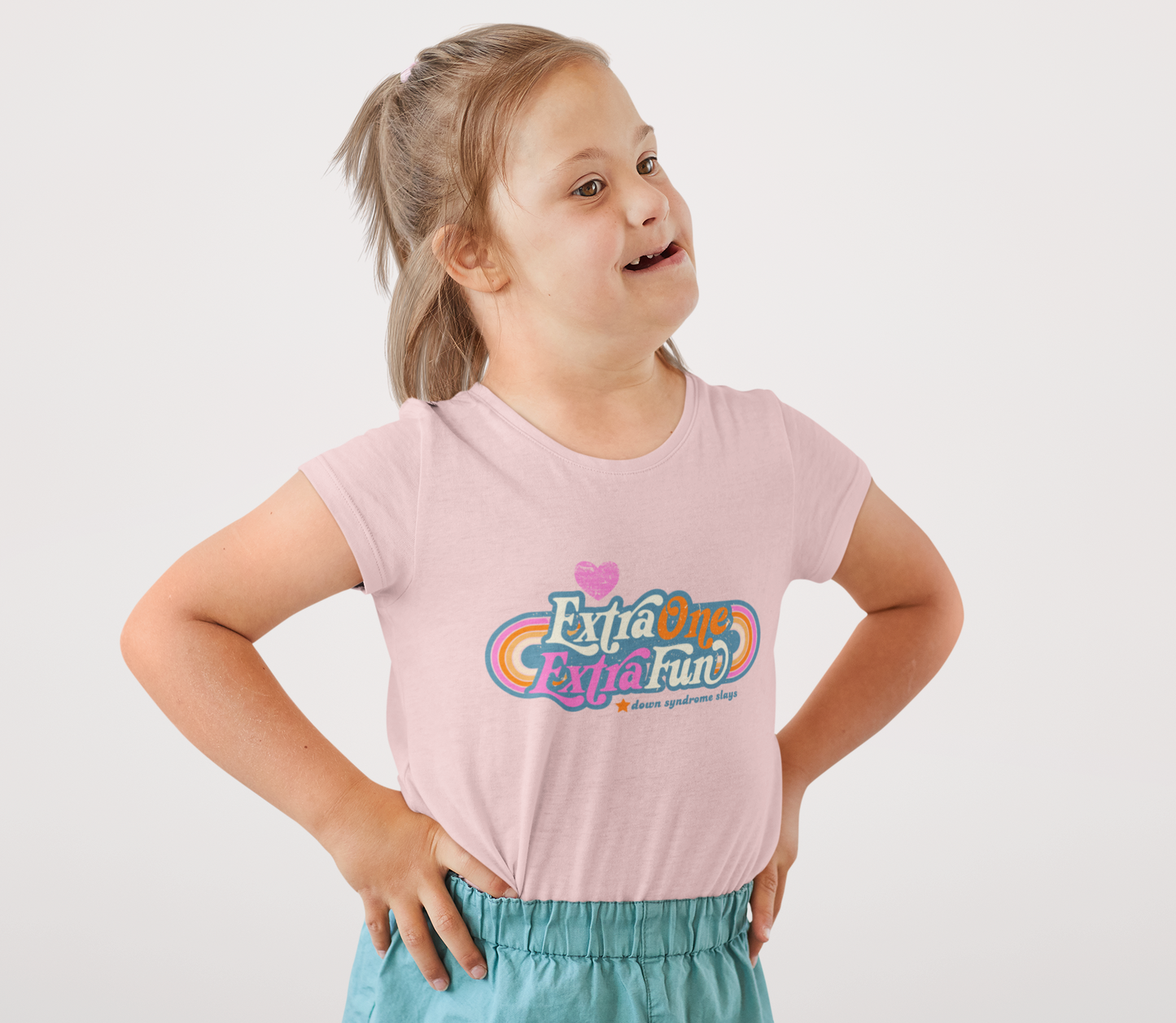 Extra One, Extra Fun DS Awareness - Youth Short Sleeve Tee