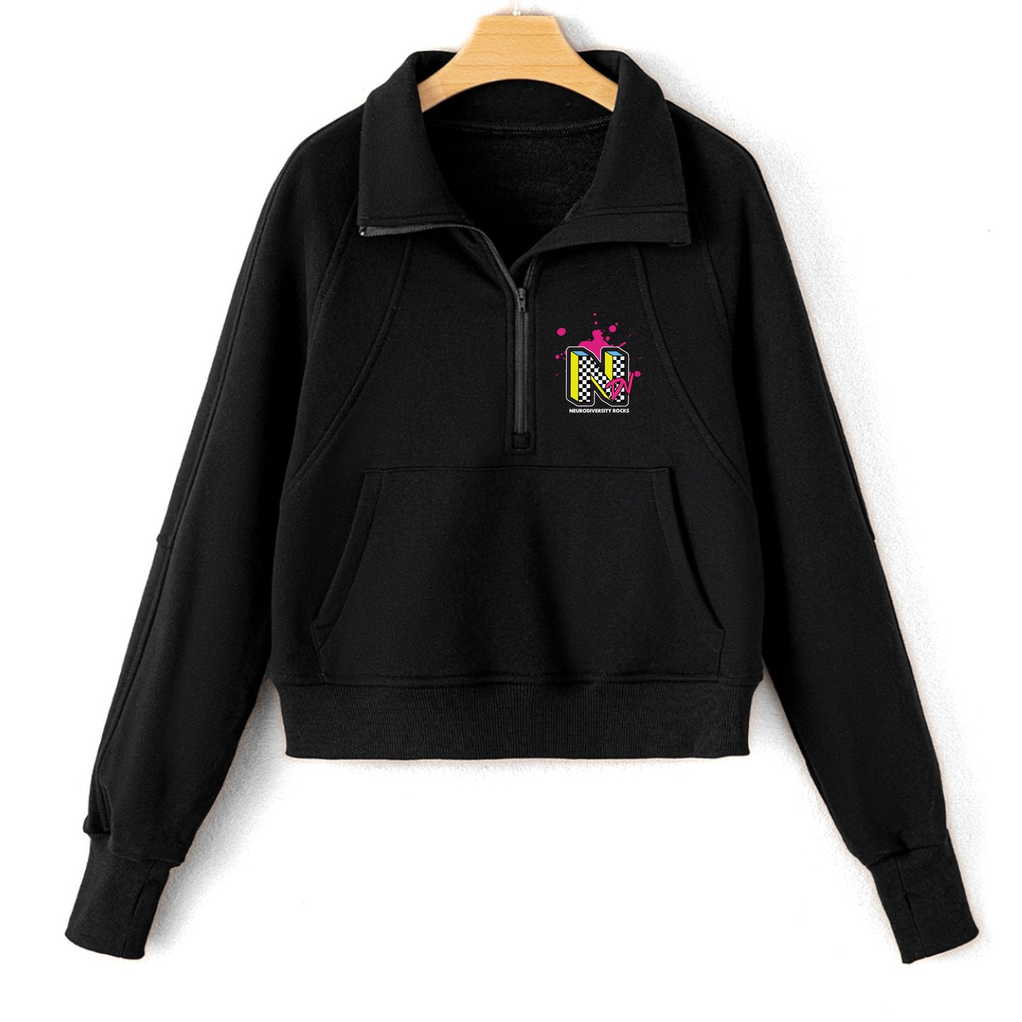 Women's NDV Neurodiversity Rocks Half-Zip Sweatshirt