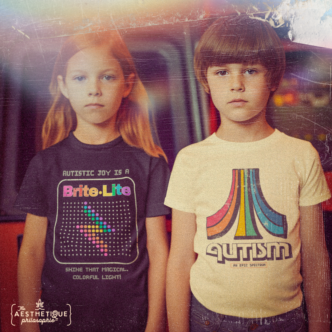 Autistic Joy is a Brite Lite - Youth Unisex Jersey Tee