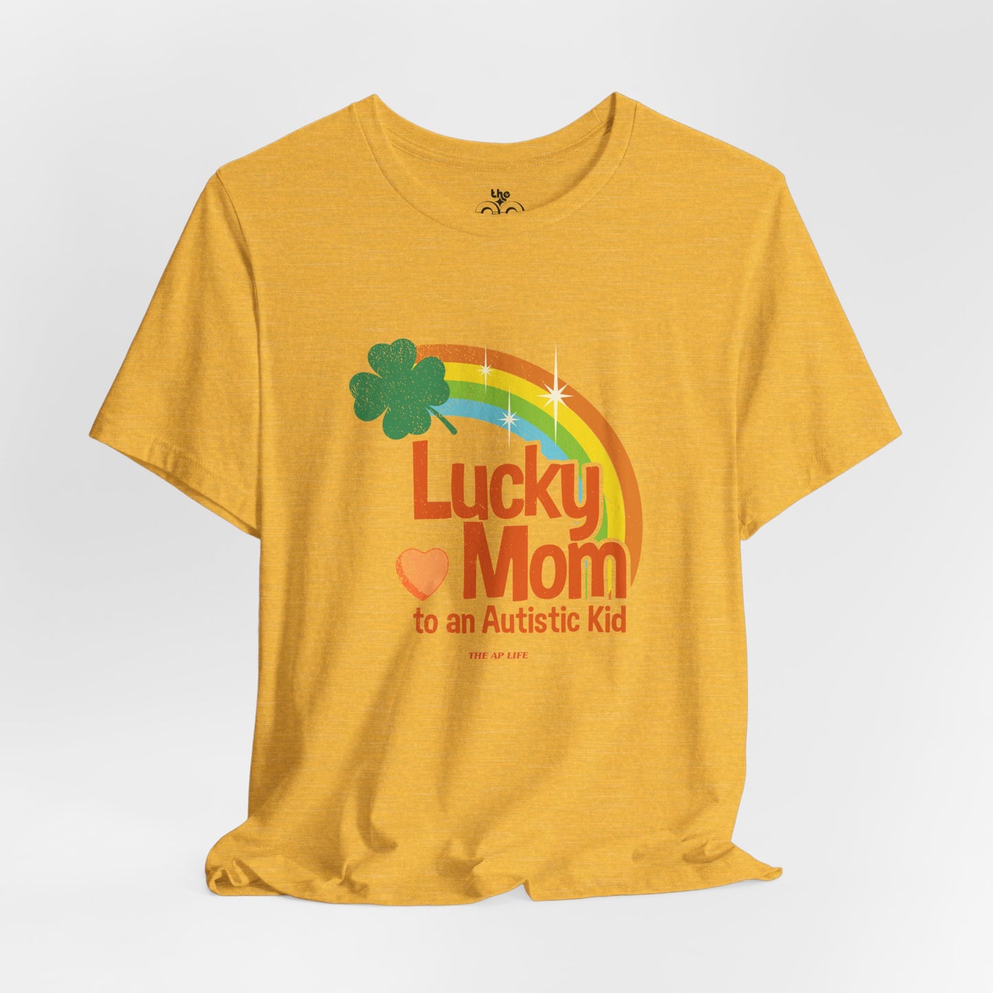 Lucky Mom to an Autistic Kid - Adult Unisex Jersey Short Sleeve Tee