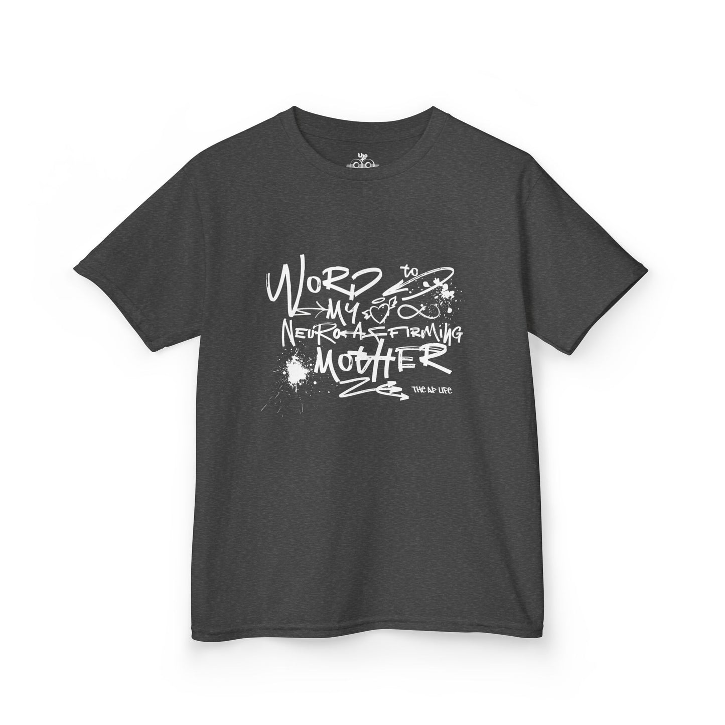 Word to My Neuro-Affirming Mother - Kids Oversized Heavy Cotton™ Tee