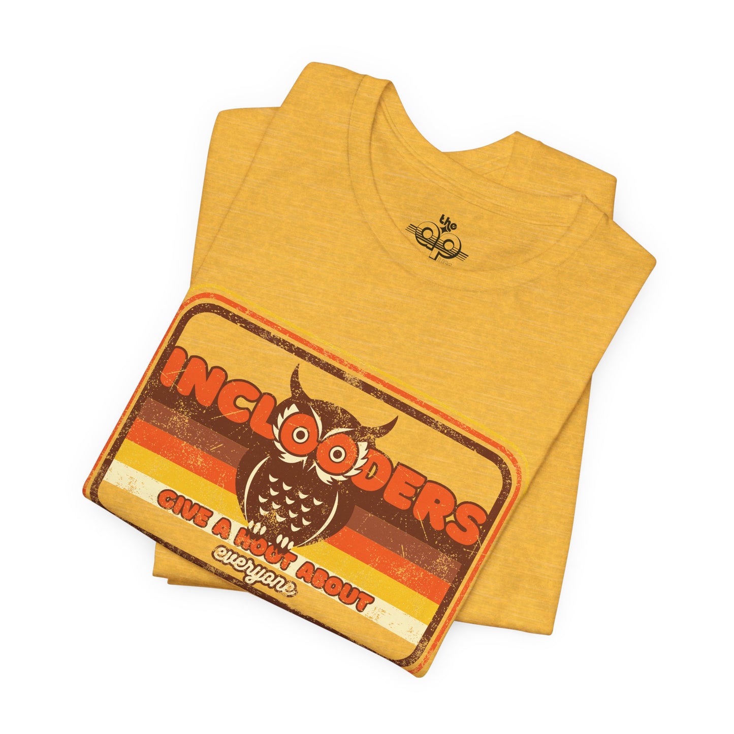 Inclooders Give a Hoot About Everyone - Adult Unisex Jersey Short Sleeve Tee