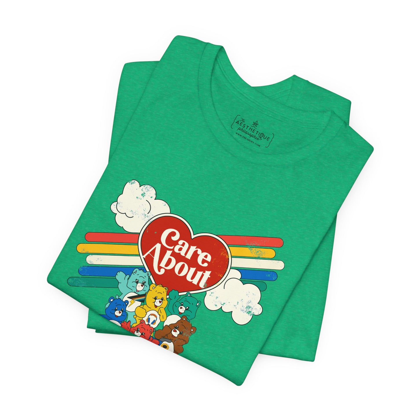 Care About Disability Rights - Retro 80s Vibe - Unisex Jersey Short Sleeve Tee