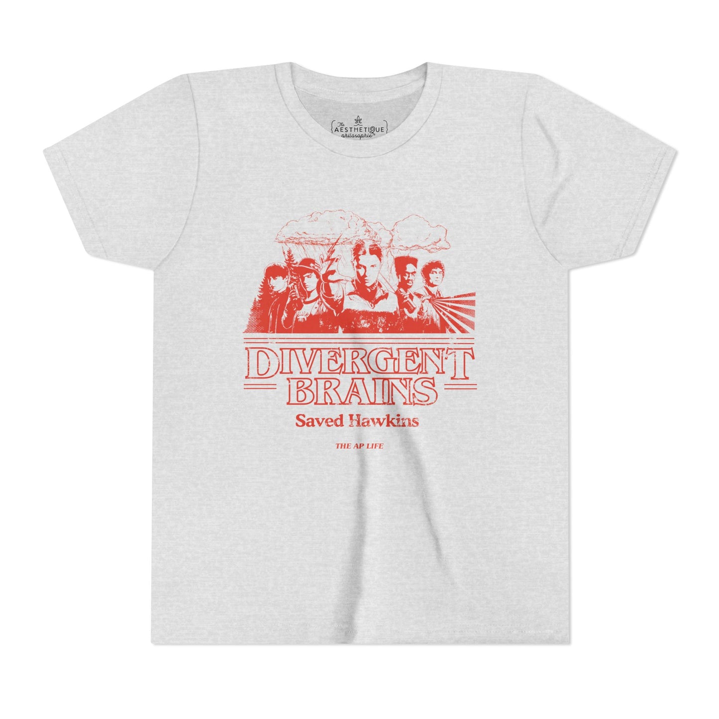 Divergent Brains Saved Hawkins - Unisex Youth Jersey Tee