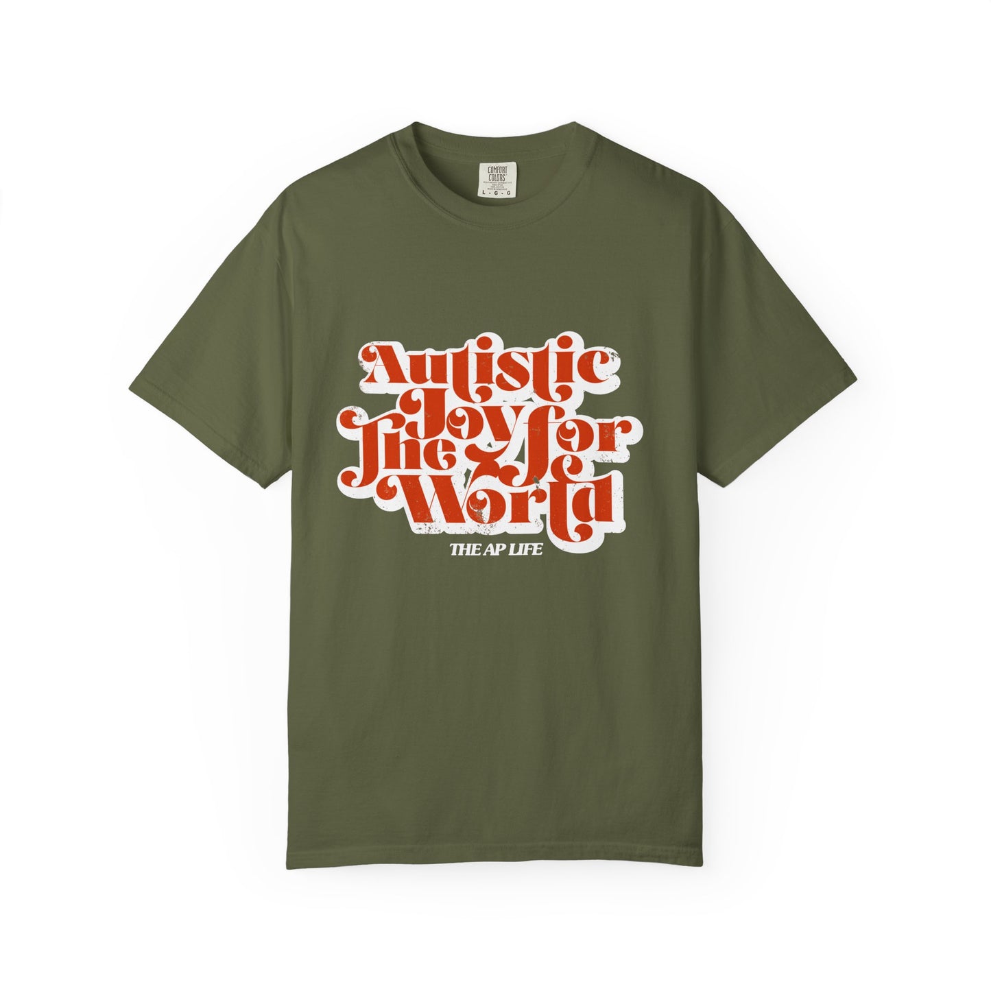 Autistic Joy for the World - Adult Unisex Garment-Dyed T-shirt