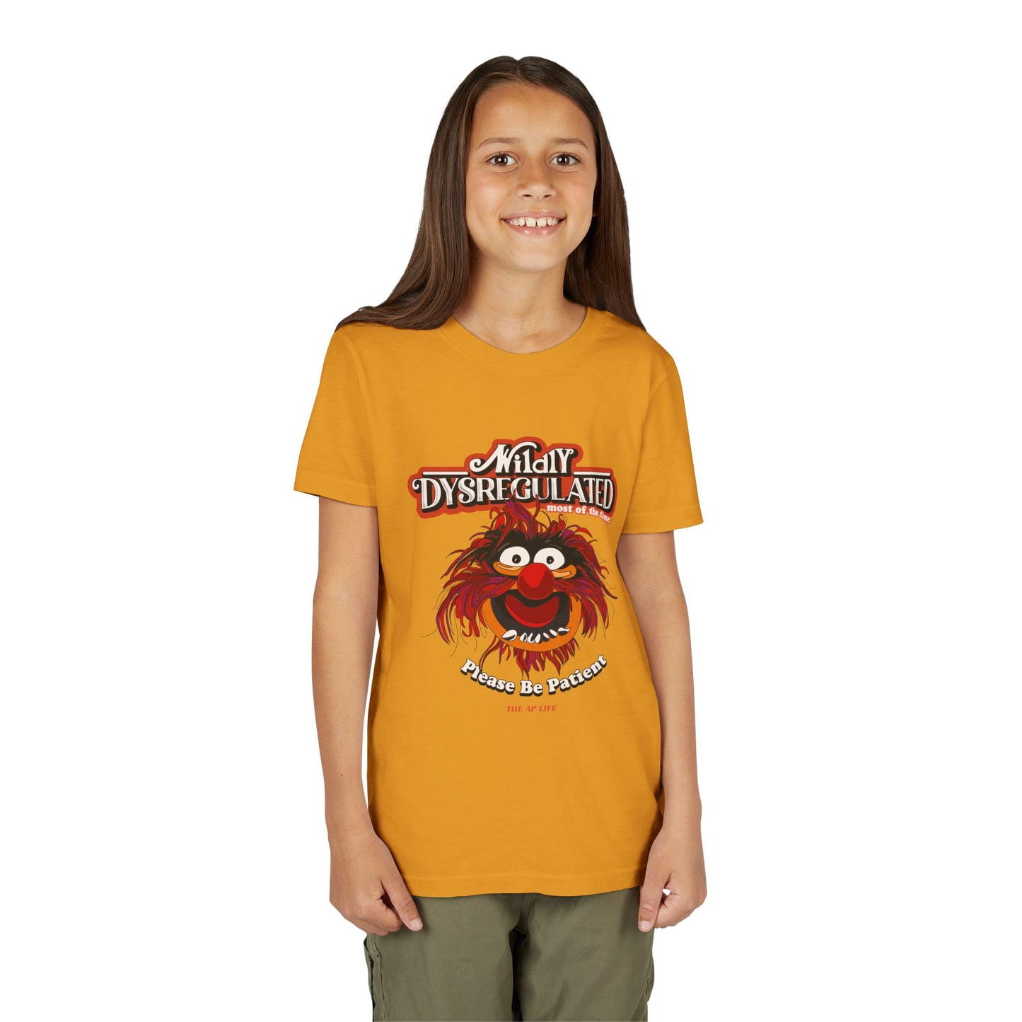 Wildly Dysregulated (Most of the Time) - Please Be Patient - Youth Unisex Short Sleeve Tee
